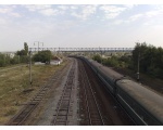 Вокзал, вид с пешеходного моста через железнодорожные пути